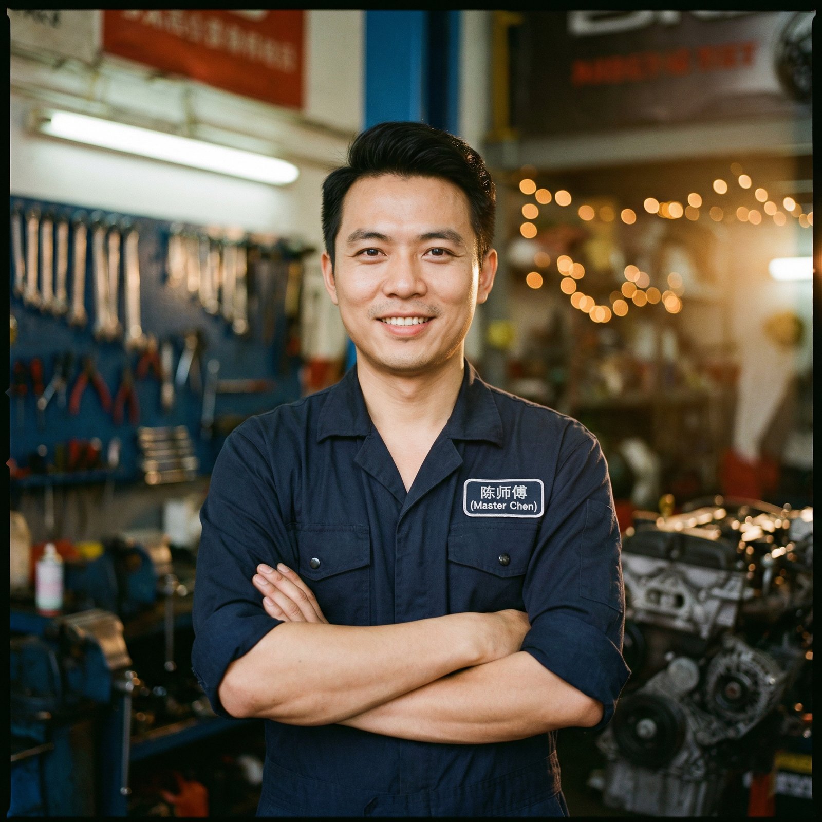 抖阴首席修车技师陈师傅
